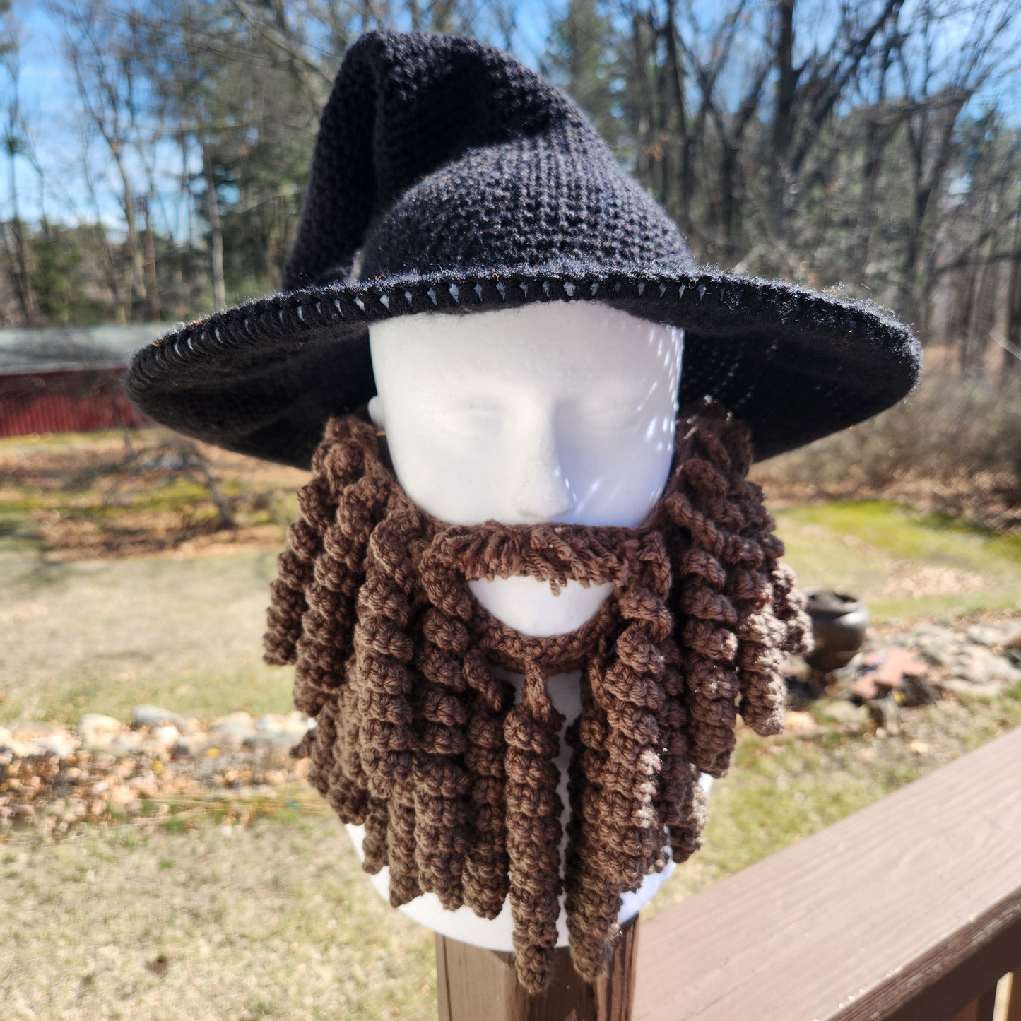 Wizard hat with beard