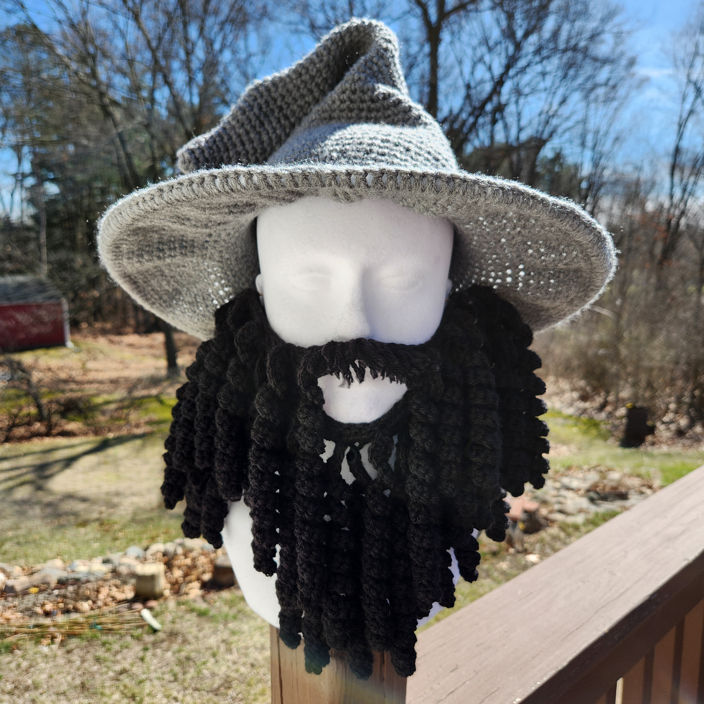 Wizard Hat with Beard-Forest Themed