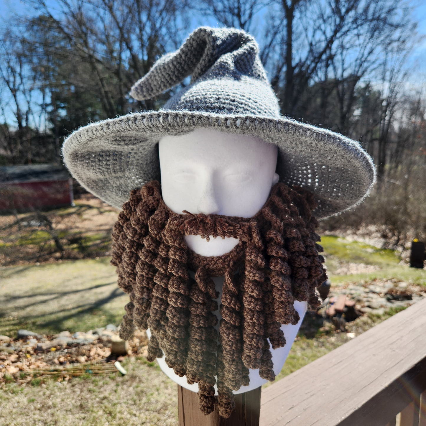 Wizard Hat with Beard-Forest Themed