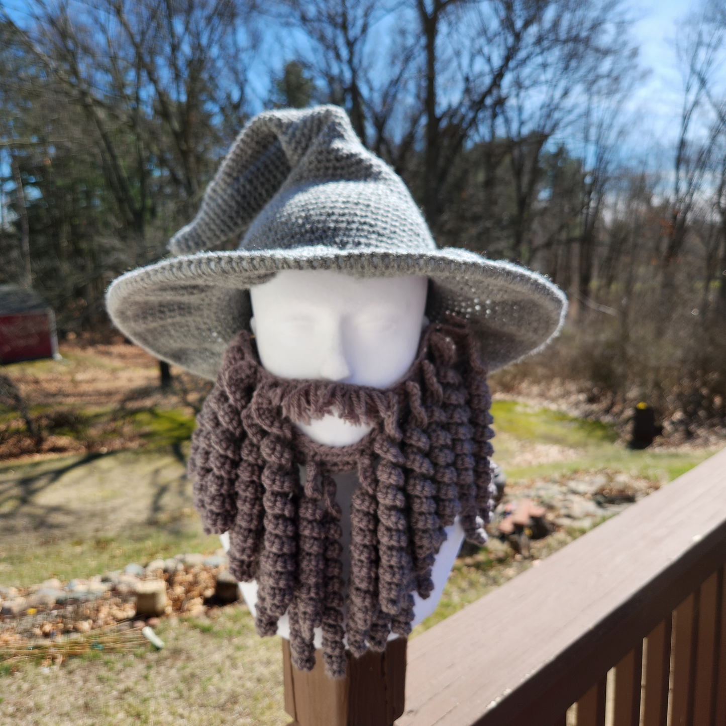 Wizard Hat with Beard-Forest Themed